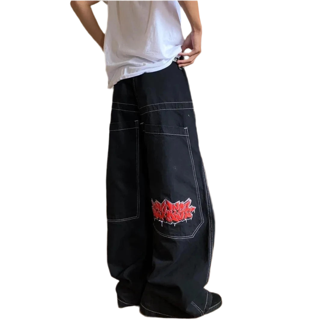 STREET Baggy Hip Hop Streetwear Style Jeans, UNISEX