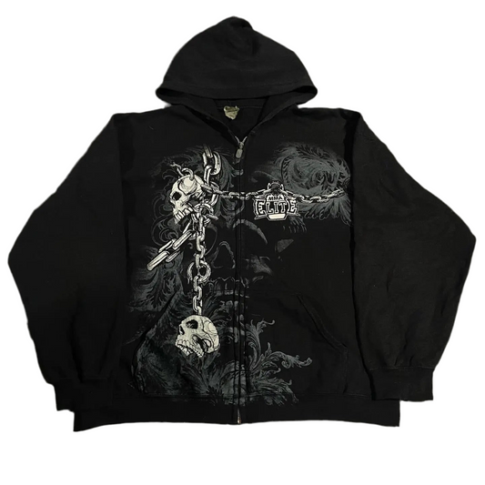 STREET Graphic print zip-up sweatshirt