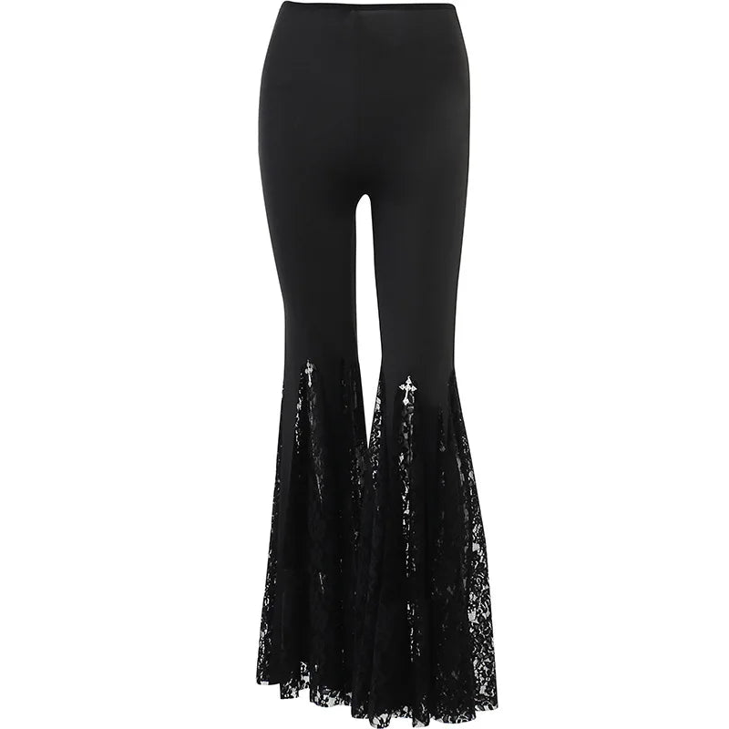 Low-waisted lace pants