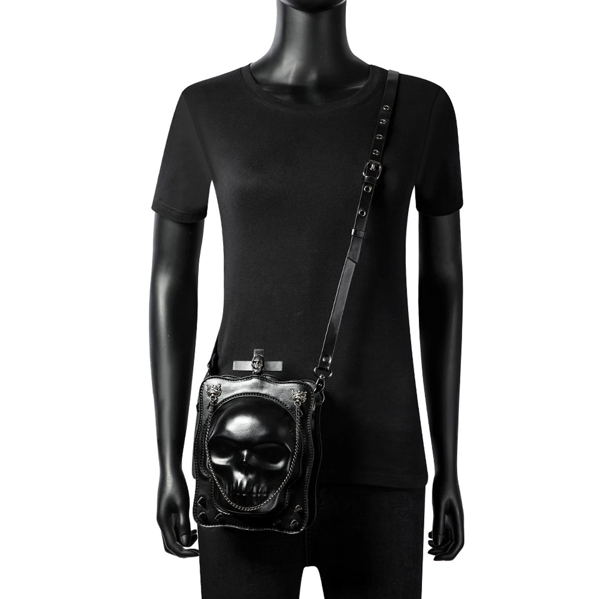 STREET Stylish shoulder bag with skull/ Unisex