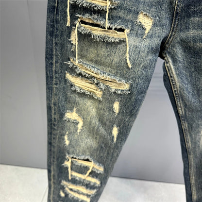 STREET Wide-leg denim pants,MEN