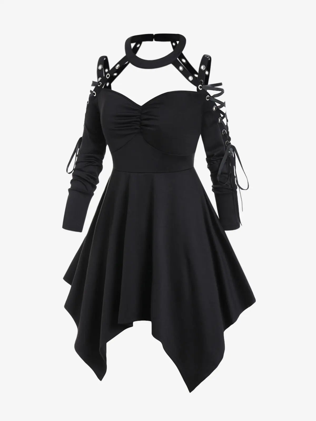 STREET Black cutout dress