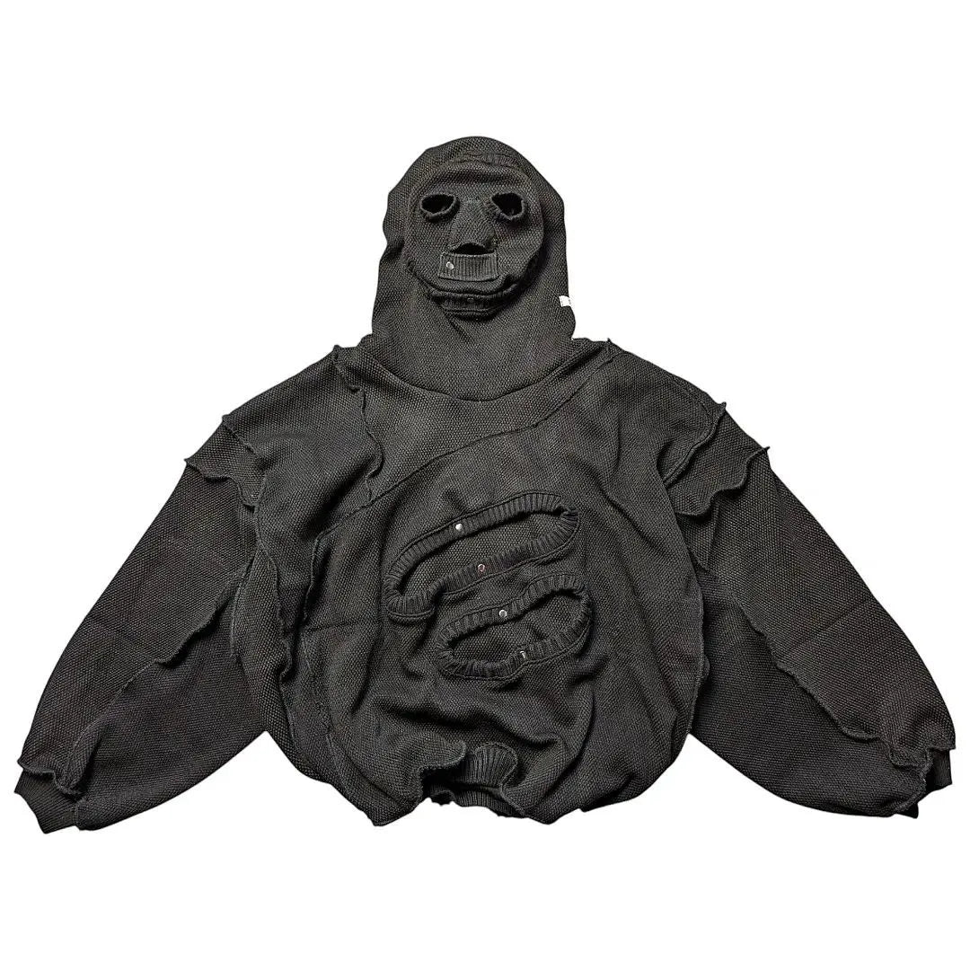 STREET New sweater with knitted mask and windproof hood